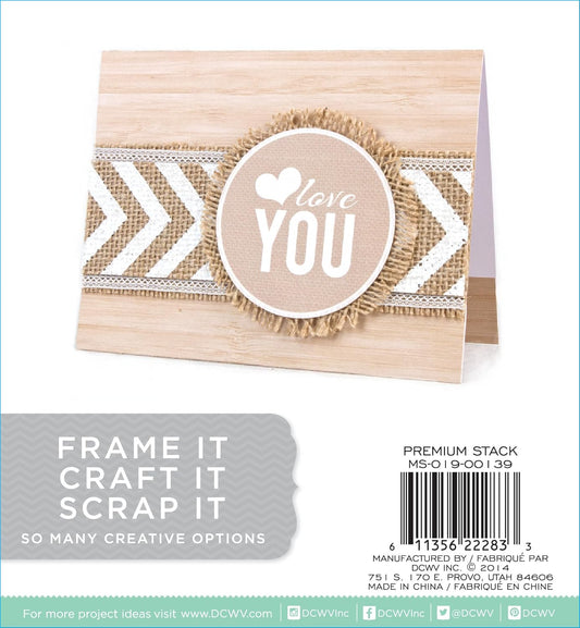 Printed Burlap Paper, 6x6 inches - Textured Jute Paper for Crafts