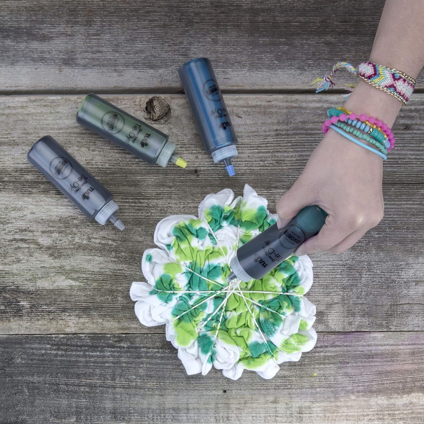 Tulip One-Step Tie Dye Backpack Kit Beachy Blues, 31pc