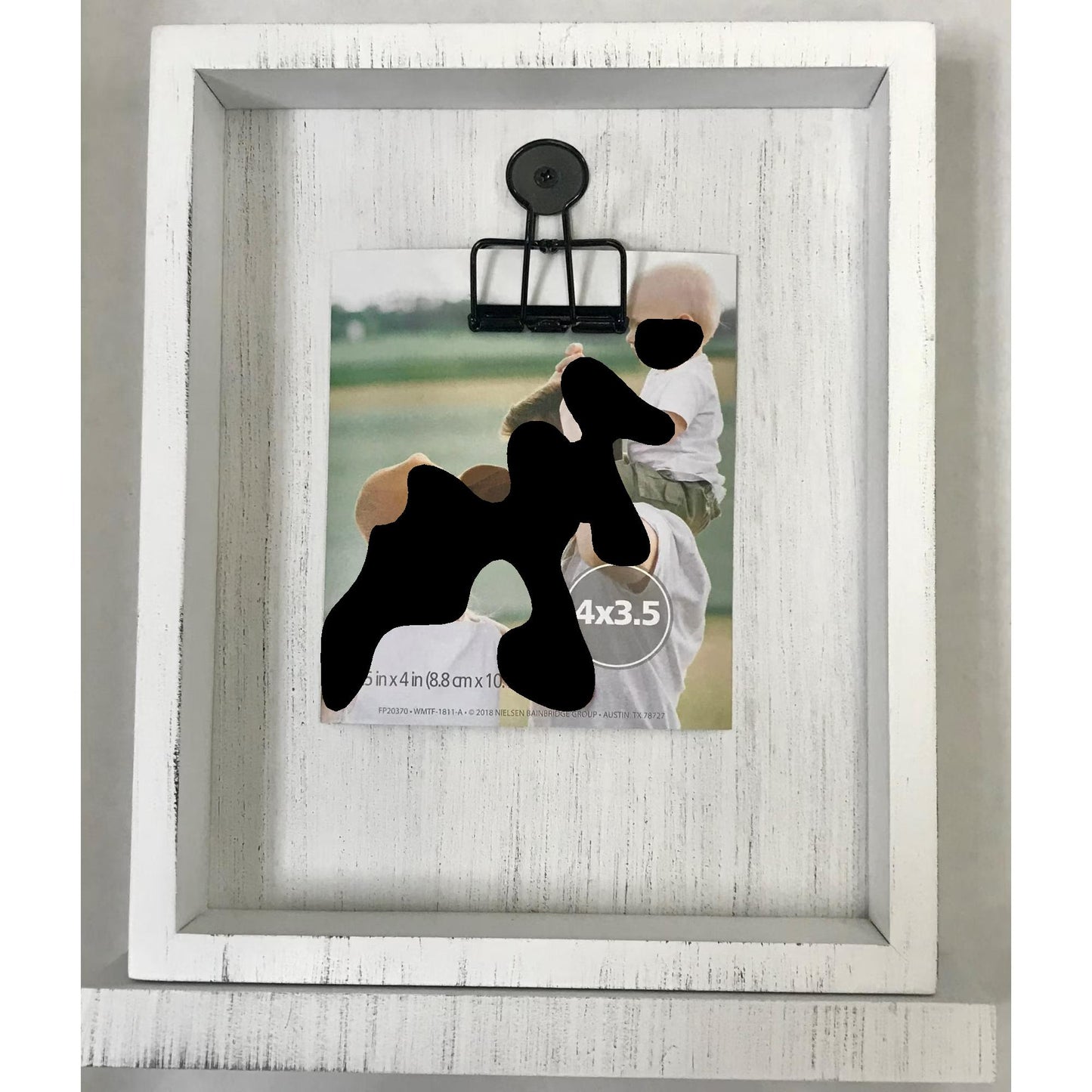 Mainstays 5 x 7 White Tabletop Clip Picture Frame