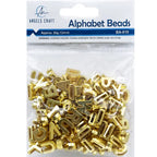 Alphabet Gold Beads for DIY jewelry making - Dp crafts
