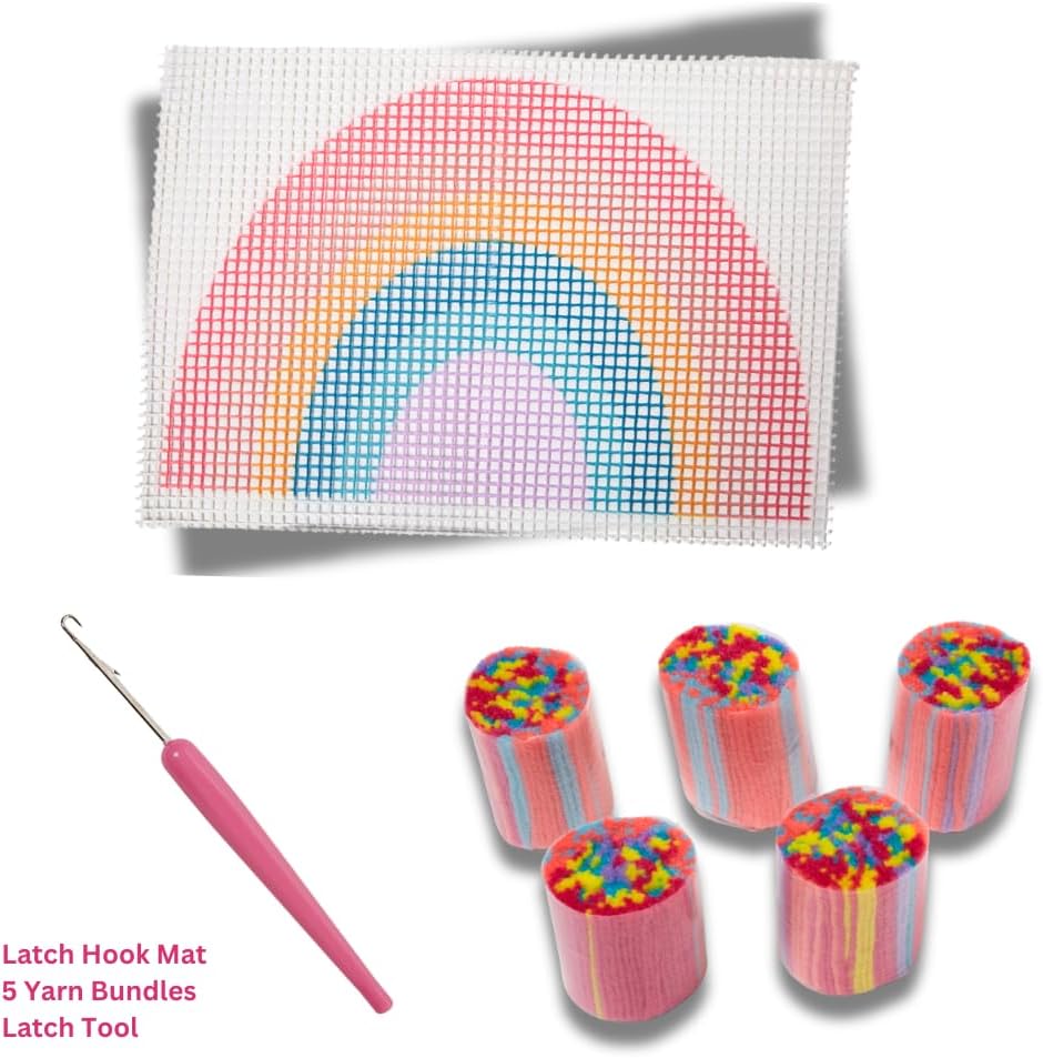Create N' Style DIY Rainbow Latch Hook Kit - Dp crafts