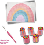 Create N' Style DIY Rainbow Latch Hook Kit - Dp crafts
