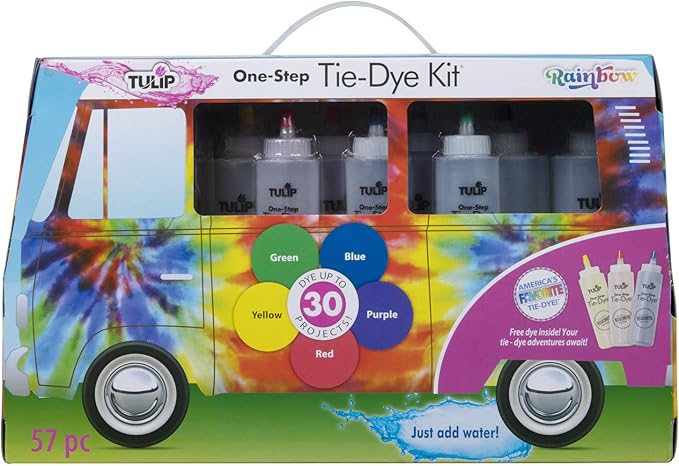 Tulip One-Step Road Trip Bus Kit Rainbow Tie Dye - Dp crafts