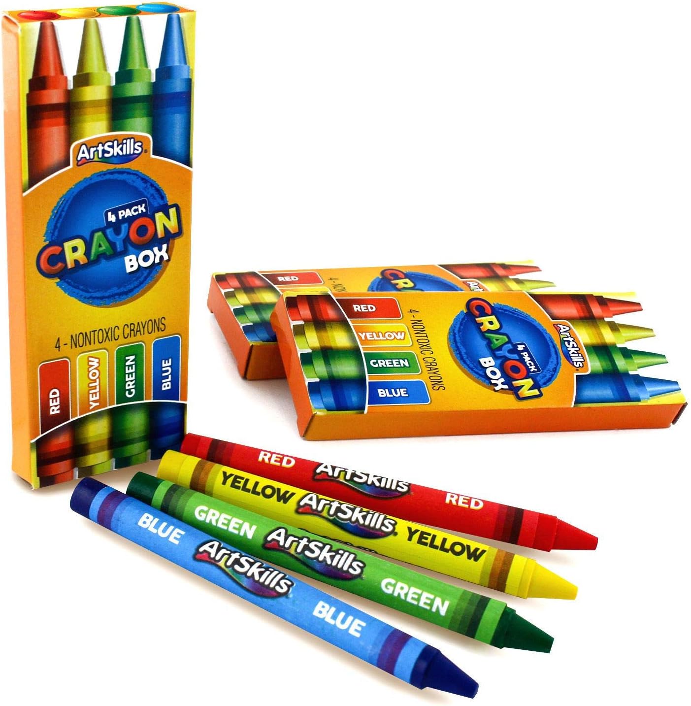 ArtSkills Mega Case of Crayons, 4 Primary Colors, 90 Packs