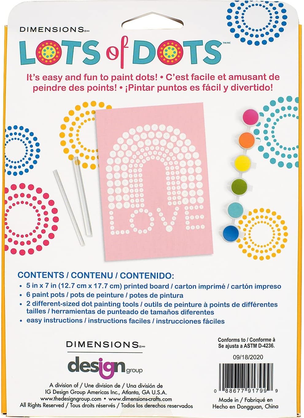 Lots of Dots Rainbow Dotting Kit - Dp crafts