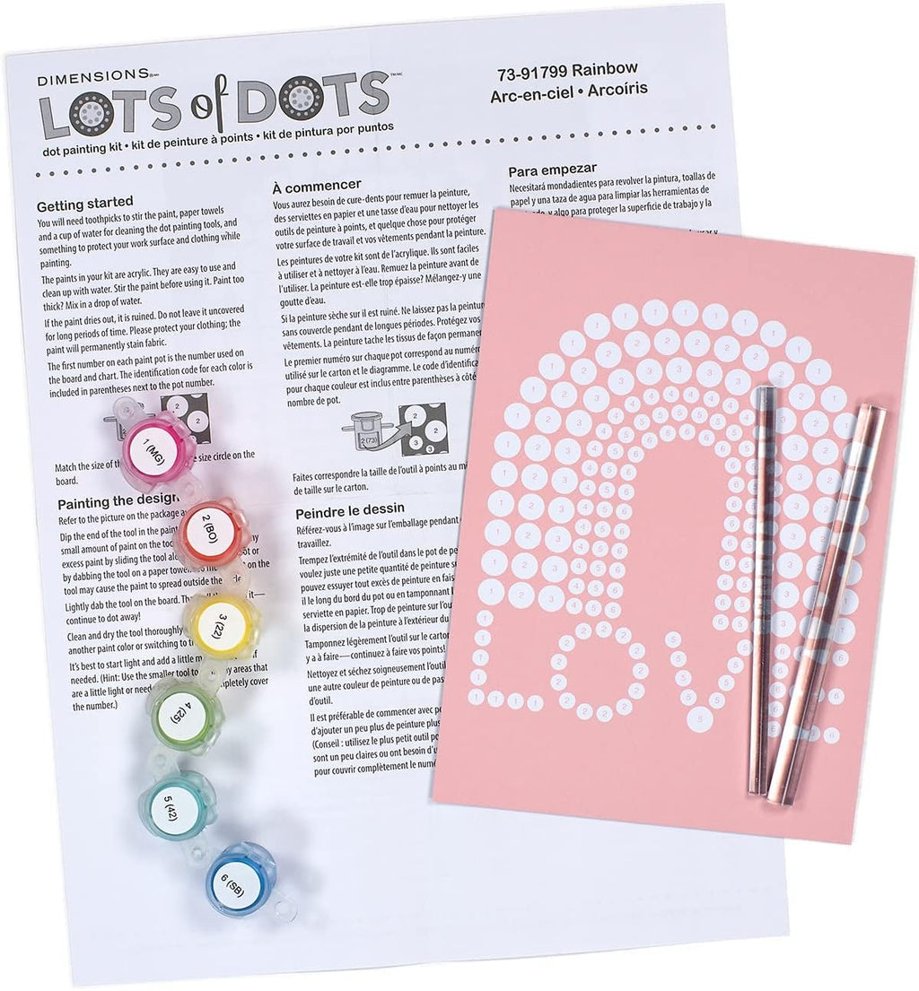 Lots of Dots Rainbow Dotting Kit - Dp crafts