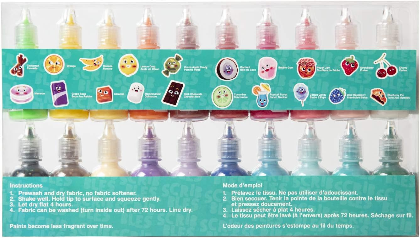 Scribbles 3D Scented Puff Paint, Non-Toxic 20 Pack - Dp crafts