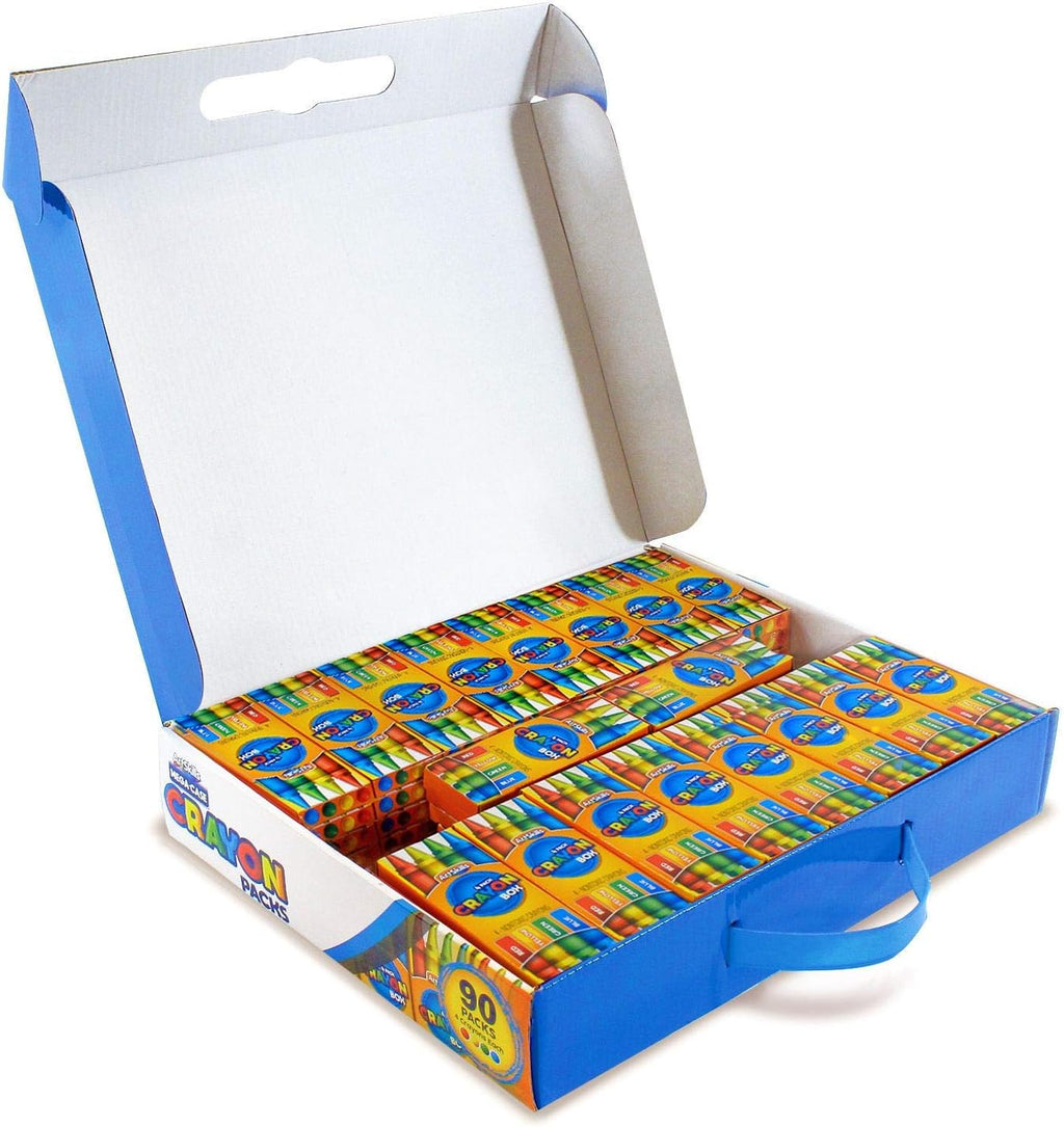 ArtSkills Mega Case of Crayons, 4 Primary Colors, 90 Packs - Dp crafts