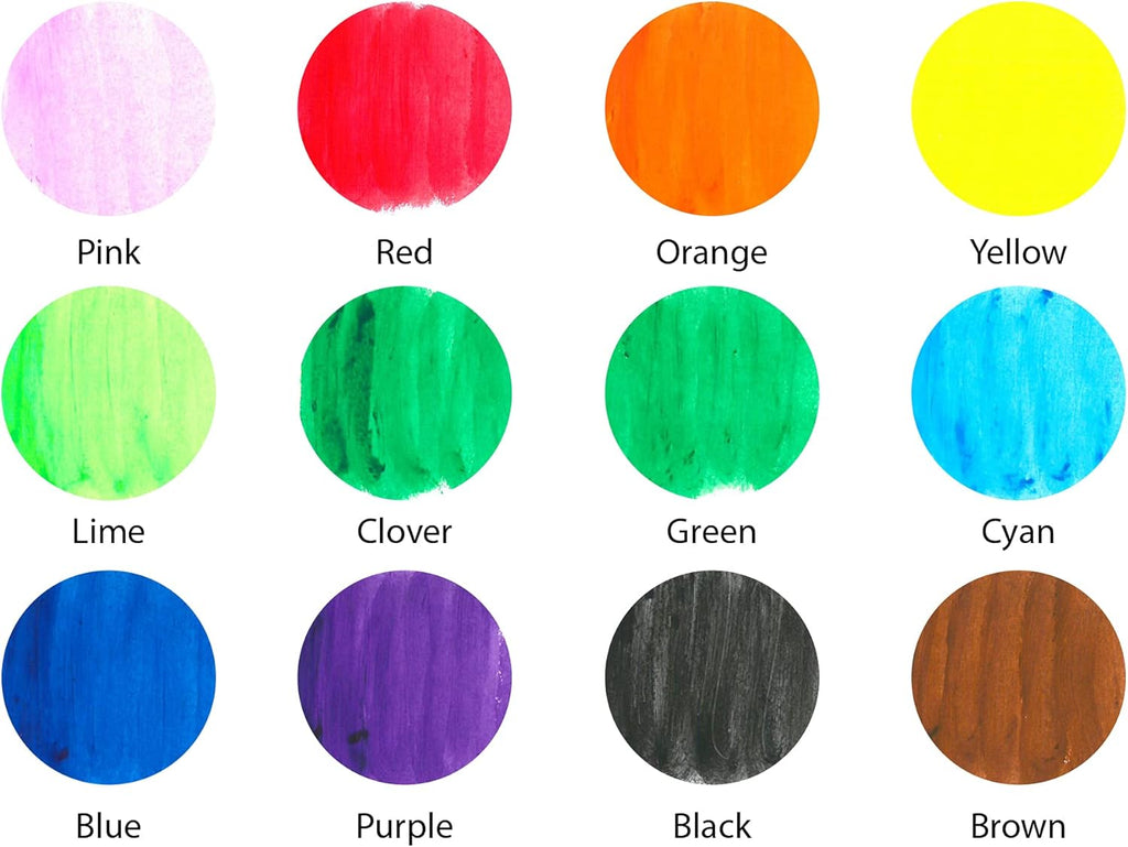 Happido Solid Poster Paint Sticks, Set of 12 - Dp crafts