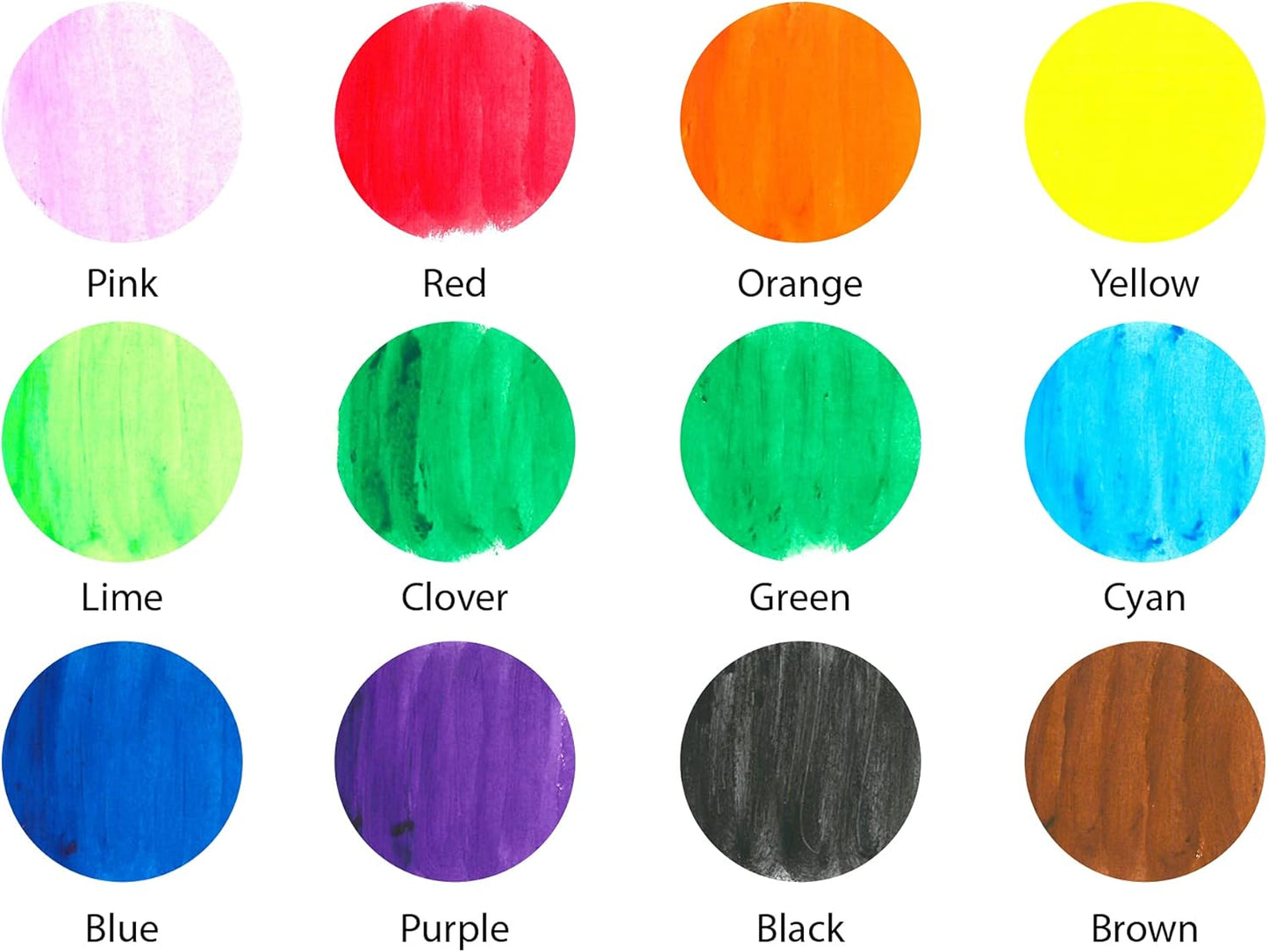 Happido Solid Poster Paint Sticks, Set of 12