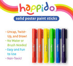 Happido Solid Poster Paint Sticks, Set of 12 - Dp crafts