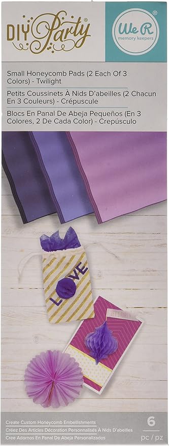 6 Piece DIY Party Honeycombs, Small