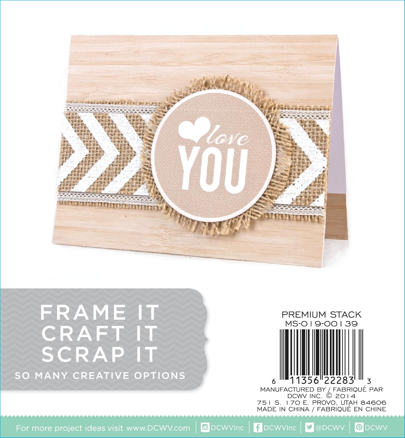 Printed Burlap Paper, 6x6 inches - Textured Jute Paper for Crafts - Dp crafts