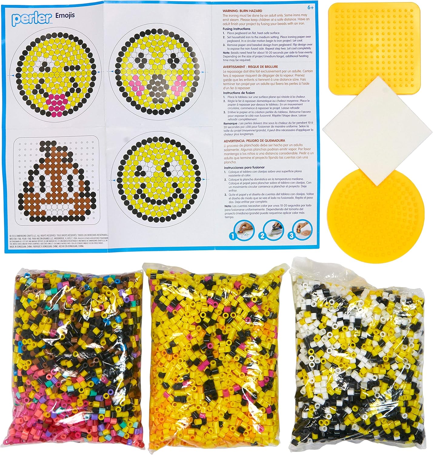 Perler Beads Emoji Bucket 8500pc - Dp crafts