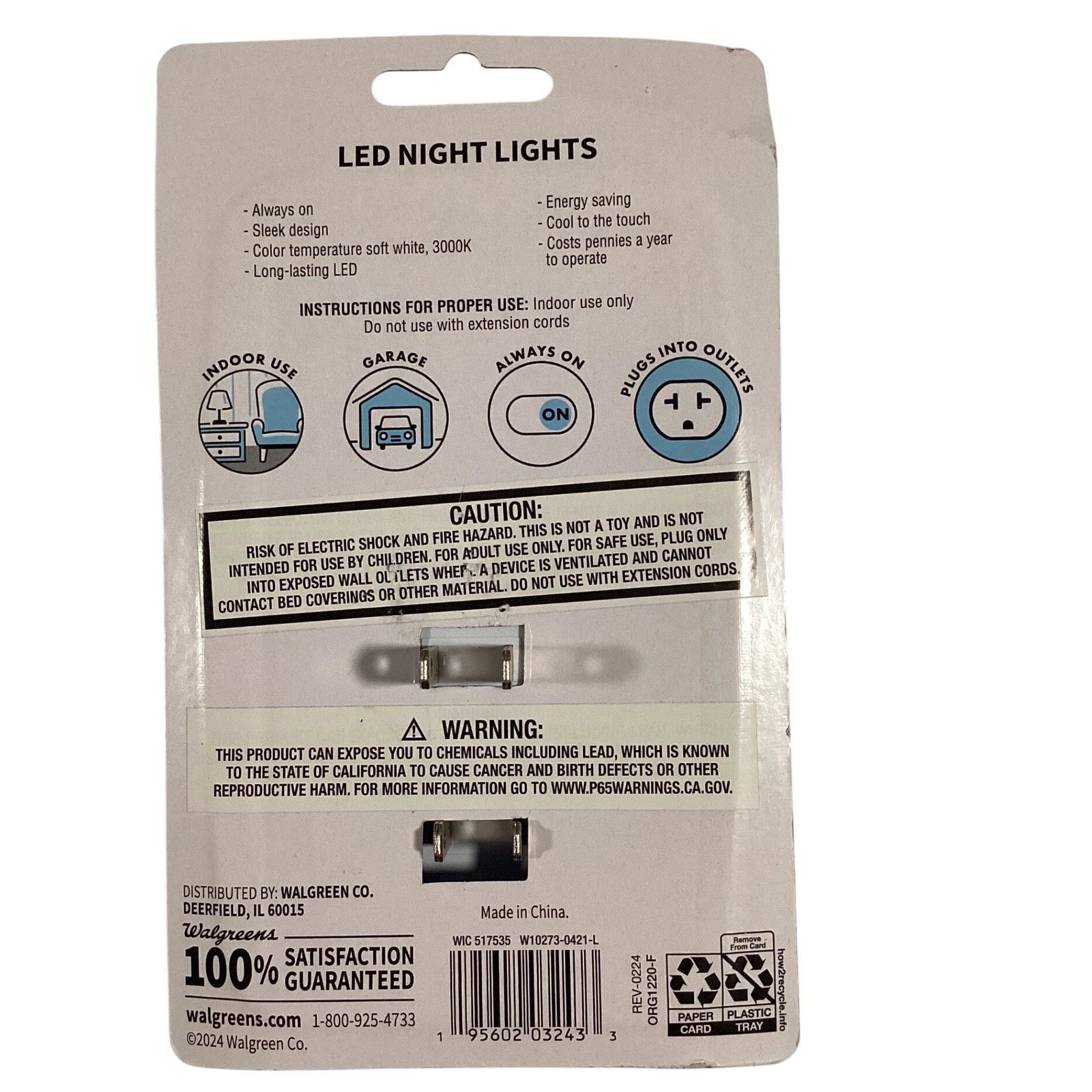 Walgreens LED Night Lights 2 Pack - Dp crafts