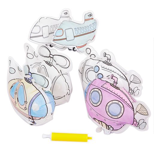 Colorations Decorate & Inflatable Vehicles - Set of 12 - Dp crafts