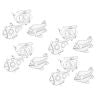Colorations Decorate & Inflatable Vehicles - Set of 12