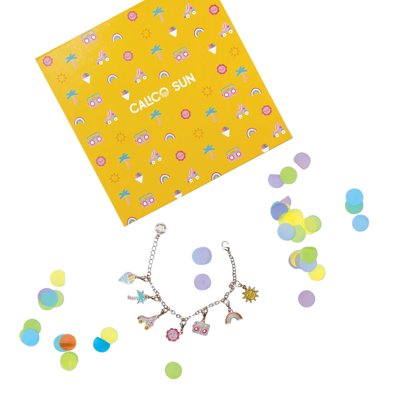 Calendar bracelet and charms set