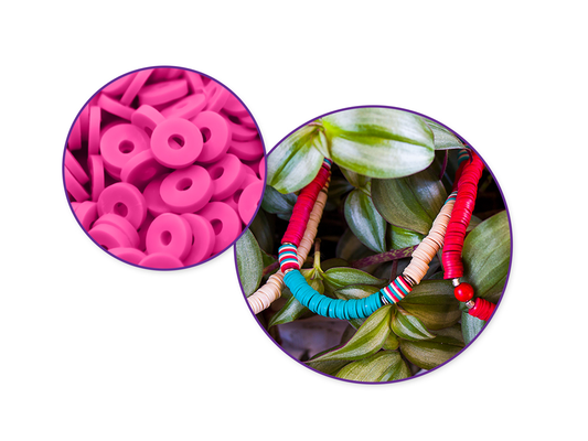 Polymer Clay Beads: 6mm Round