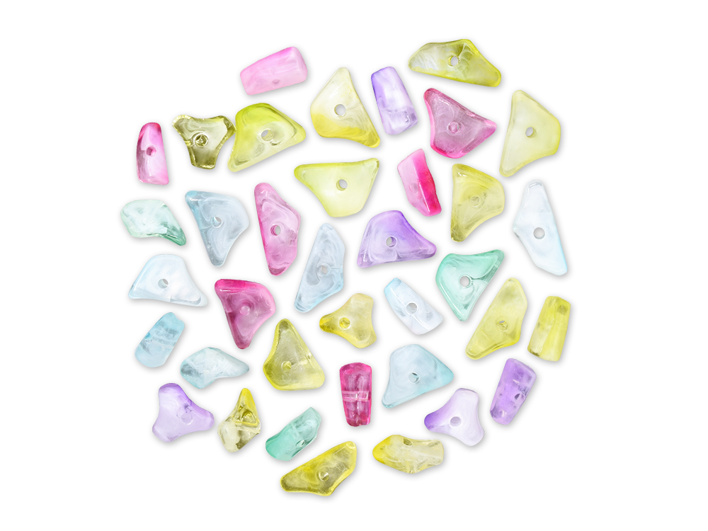 Frosted Marble Pebble chip beads - Dp crafts