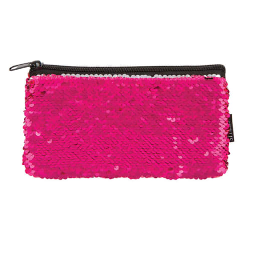 Pink/Silver Magic Sequin Mini Pencil Pouch - Dp crafts
