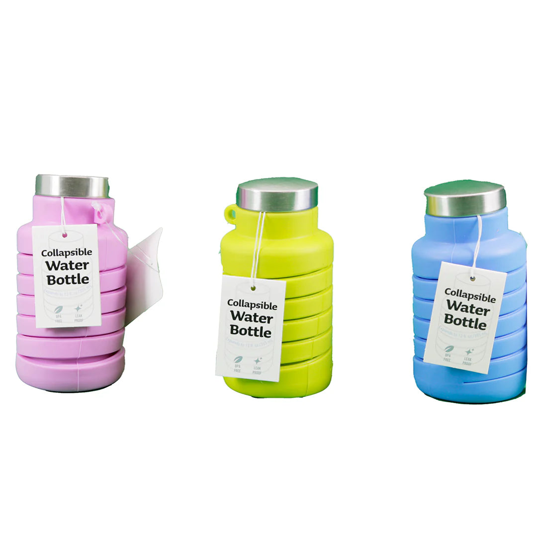 Collapsible Water Bottle 12fl Assorted Colors - Dp crafts