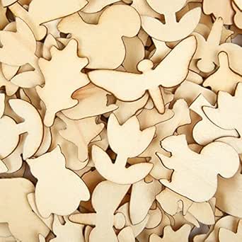 Colorations Natural Tones Wooden Shapes - 500 Pcs - Dp crafts