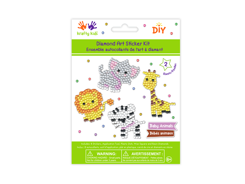Animal Diamond art stickers - Dp crafts