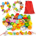 Animal fruit beaded educational toy - Dp crafts