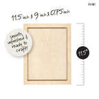 Plaid Wood Surfaces Floating Plaque, 11.5" x 9" - Dp crafts