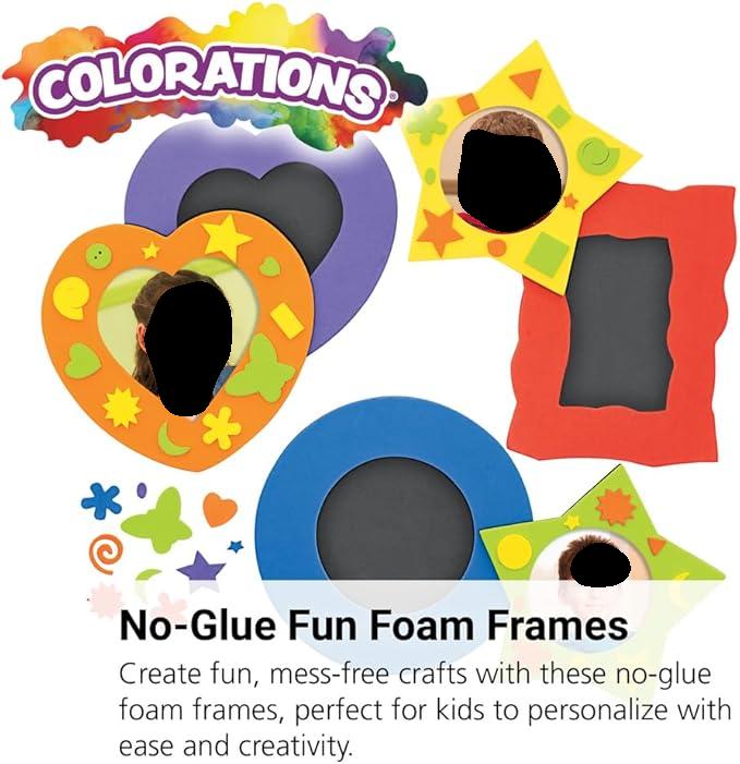 Colorations Fun Foam Frames Set of 36 - Dp crafts
