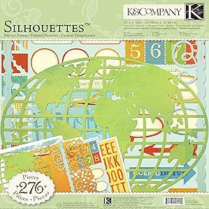 Walton Around The World 12-by-12-Inch Silhouette and Die-Cut Pack - Dp crafts