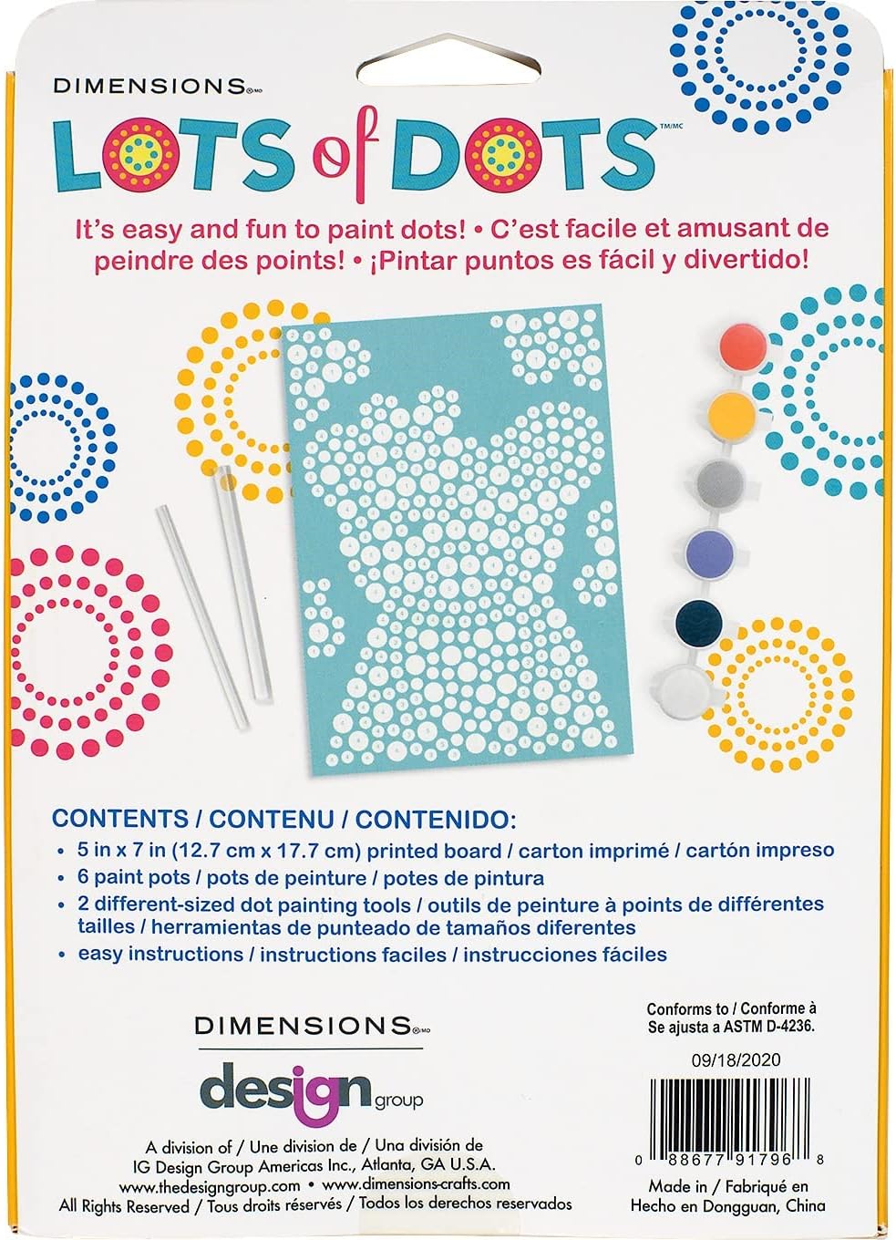 Lots of Dots Koala Kit 5 x 7 inch - Dp crafts