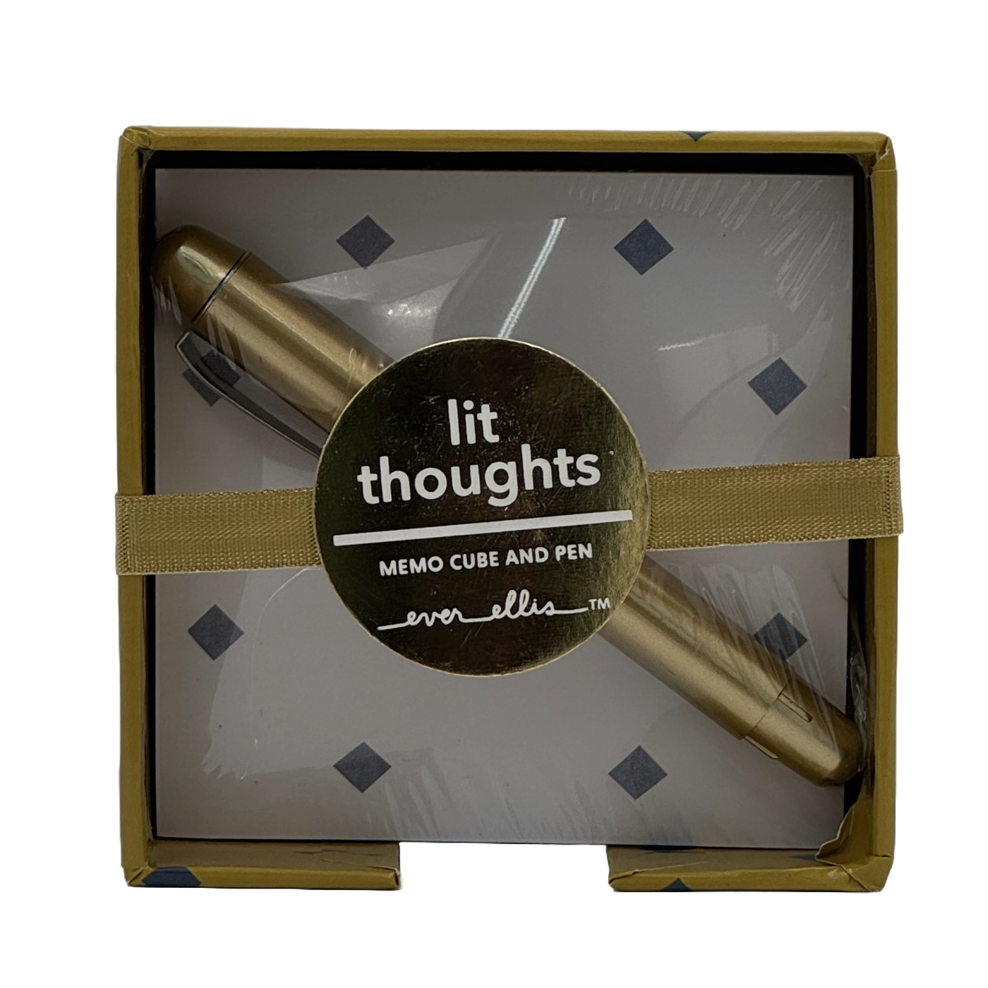 Lit Thoughts Memo Cube and Pen - Dp crafts