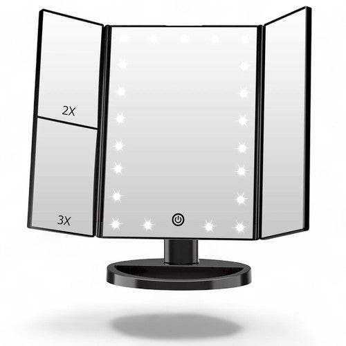 Tri-Fold Lighted Vanity Makeup Mirror - Dp crafts