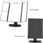 Tri-Fold Lighted Vanity Makeup Mirror - Dp crafts