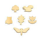 Colorations Natural Tones Wooden Shapes - 500 Pcs - Dp crafts