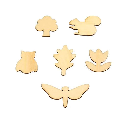 Colorations Natural Tones Wooden Shapes - 500 Pcs - Dp crafts