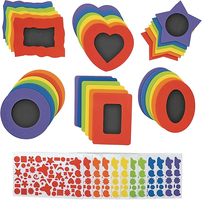 Colorations Fun Foam Frames Set of 36 - Dp crafts