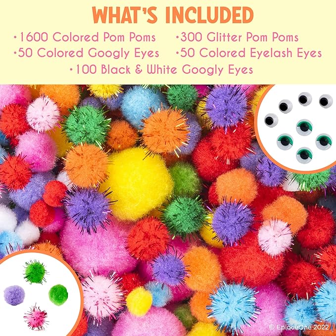 EpiqueOne 2100-Piece Arts & Craft Supplies Set - Dp crafts