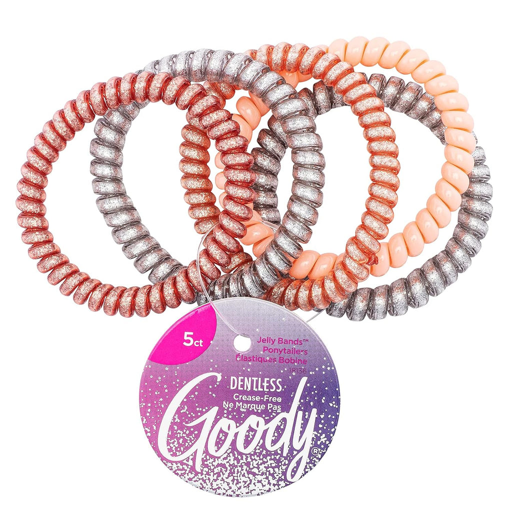Goody Skinny Coils - 5 Count, Assorted - Jelly Bands - Dp crafts