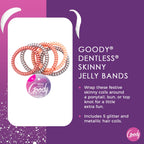 Goody Skinny Coils - 5 Count, Assorted - Jelly Bands - Dp crafts