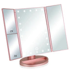 Tri-Fold Lighted Vanity Makeup Mirror - Dp crafts