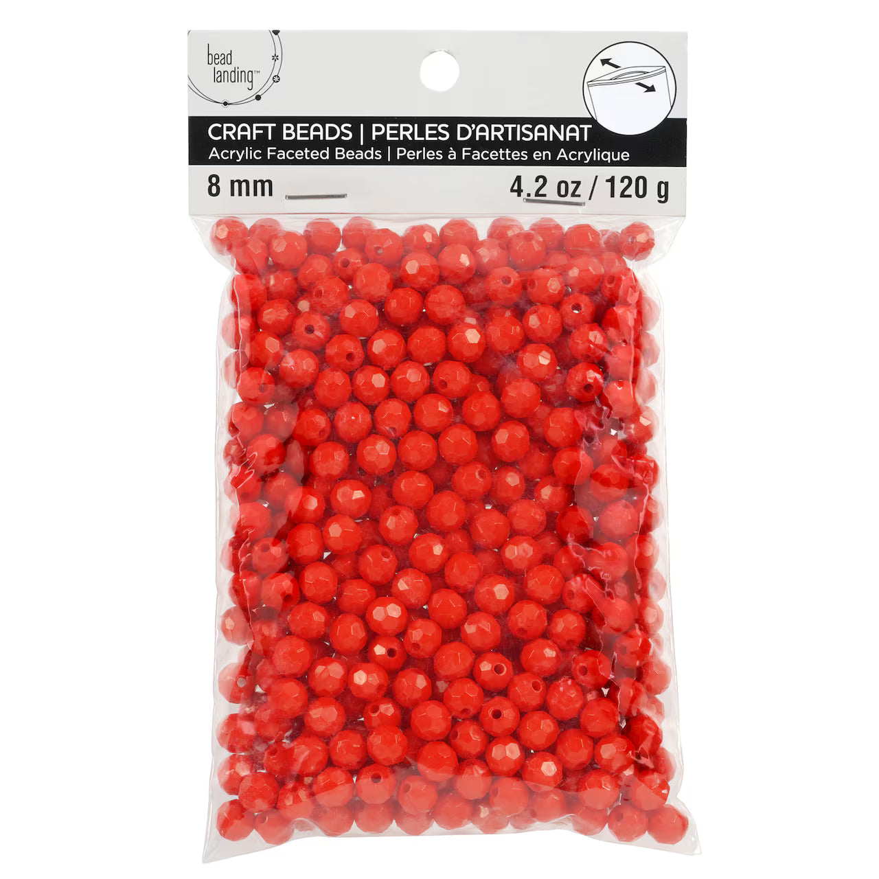 Bead Landing 8mm Faceted Acrylic Round Bead Value Pack - Dp crafts