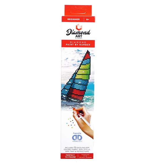 Diamond Art Sailboat 8x8 - Dp crafts