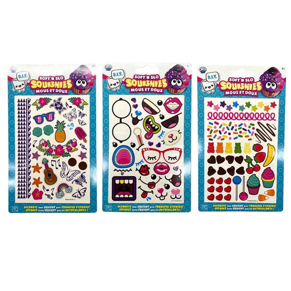 Squishy Transfer Stickers 30+ Soft'N Slo - Dp crafts