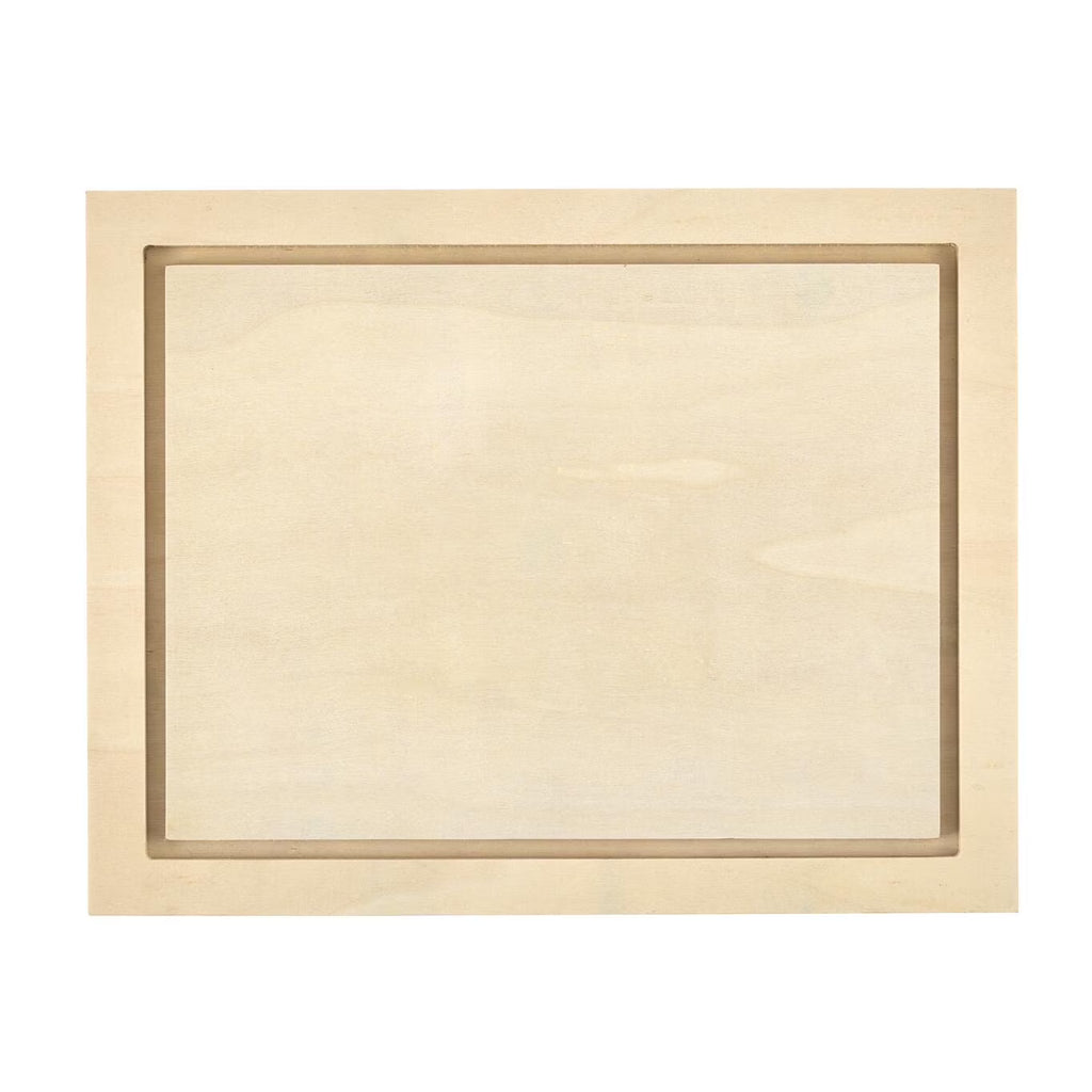Plaid Wood Surfaces Floating Plaque, 11.5" x 9" - Dp crafts